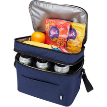 Load image into Gallery viewer, Tundra GRS RPET double compartments cooler bag 13L — Heather navy (detail)