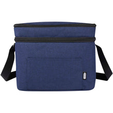 Load image into Gallery viewer, Tundra GRS RPET double compartments cooler bag 13L — Heather navy (front)