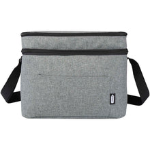 Load image into Gallery viewer, Tundra GRS RPET double compartments cooler bag 13L — Heather grey (front)