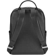 Load image into Gallery viewer, Moleskine Classic leather backpack — Black (back)