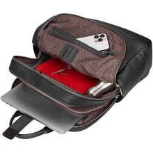 Load image into Gallery viewer, Moleskine Classic Pro leather backpack — Black (detail 2)