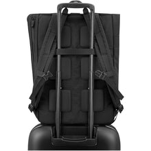 Load image into Gallery viewer, Moleskine Metro rolltop backpack — Black (detail 2)