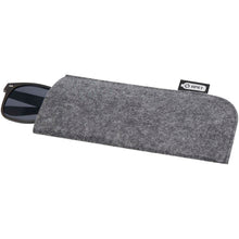 Load image into Gallery viewer, Felta GRS recycled pouch for glasses — Medium grey (detail)