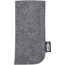 Load image into Gallery viewer, Felta GRS recycled pouch for glasses — Medium grey (front)