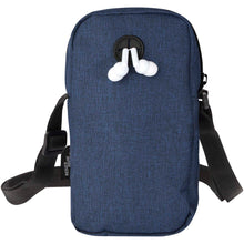 Load image into Gallery viewer, Ross GRS recycled phone pouch — Heather navy (back)