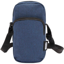 Load image into Gallery viewer, Ross GRS recycled phone pouch — Heather navy (front)