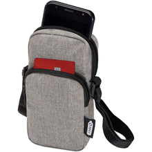 Load image into Gallery viewer, Ross GRS recycled phone pouch — Heather grey (detail)