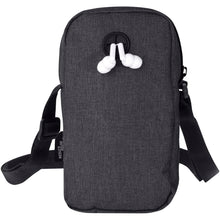 Load image into Gallery viewer, Ross GRS recycled phone pouch — Heather Charcoal (back)