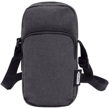 Load image into Gallery viewer, Ross GRS recycled phone pouch — Heather Charcoal (front)