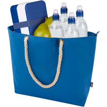 Load image into Gallery viewer, Panama GRS recycled beach cooler tote bag with cord handles 23L — Royal blue (detail 2)