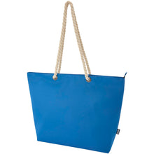 Load image into Gallery viewer, Panama GRS recycled beach cooler tote bag with cord handles 23L — Royal blue