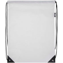 Load image into Gallery viewer, Evergreen GRS recycled non-woven drawstring bag 5L — White (front)