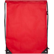 Load image into Gallery viewer, Evergreen GRS recycled non-woven drawstring bag 5L — Red (front)