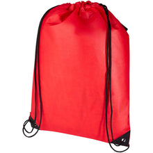 Load image into Gallery viewer, Evergreen GRS recycled non-woven drawstring bag 5L — Red