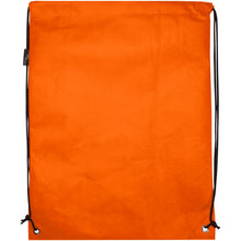 Load image into Gallery viewer, Evergreen GRS recycled non-woven drawstring bag 5L — Orange (back)