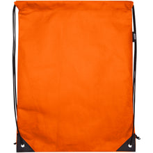 Load image into Gallery viewer, Evergreen GRS recycled non-woven drawstring bag 5L — Orange (front)