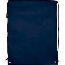 Load image into Gallery viewer, Evergreen GRS recycled non-woven drawstring bag 5L — Navy (back)