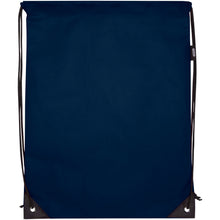 Load image into Gallery viewer, Evergreen GRS recycled non-woven drawstring bag 5L — Navy (front)