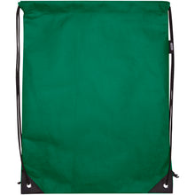Load image into Gallery viewer, Evergreen GRS recycled non-woven drawstring bag 5L — Green (front)