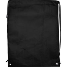 Load image into Gallery viewer, Evergreen GRS recycled non-woven drawstring bag 5L — Black (back)