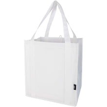 Load image into Gallery viewer, Liberty GRS recycled non-woven bottom board tote bag 29L — White