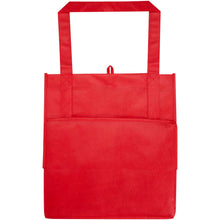 Load image into Gallery viewer, Liberty GRS recycled non-woven bottom board tote bag 29L — Red (back)