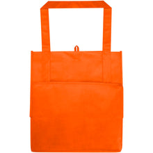 Load image into Gallery viewer, Liberty GRS recycled non-woven bottom board tote bag 29L — Orange (back)