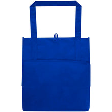 Load image into Gallery viewer, Liberty GRS recycled non-woven bottom board tote bag 29L — Royal blue (back)