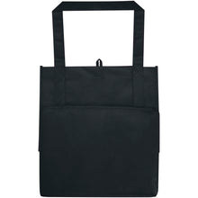 Load image into Gallery viewer, Liberty GRS recycled non-woven bottom board tote bag 29L — Black (back)