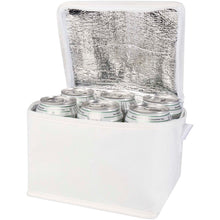 Load image into Gallery viewer, Spectrum 6-can recycled non-woven cooler bag 4L — White