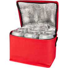 Load image into Gallery viewer, Spectrum 6-can recycled non-woven cooler bag 4L — Red