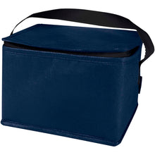 Load image into Gallery viewer, Spectrum 6-can recycled non-woven cooler bag 4L — Navy (detail)