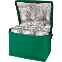 Load image into Gallery viewer, Spectrum 6-can recycled non-woven cooler bag 4L — Green