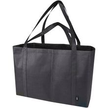Load image into Gallery viewer, Jumbo GRS recycled non-woven extra large tote bag 65L — Black