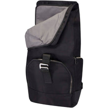Load image into Gallery viewer, Rhine 15” GRS recycled rolltop backpack 18L — Black (detail)