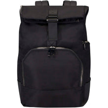 Load image into Gallery viewer, Rhine 15” GRS recycled rolltop backpack 18L — Black (front)