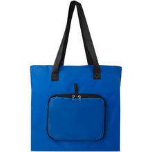 Load image into Gallery viewer, EcoFold RPET foldable tote bag 16L — Royal blue (front)