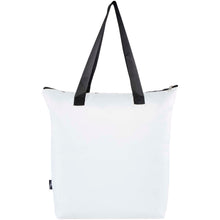 Load image into Gallery viewer, EcoFold RPET foldable tote cooler bag 15L — White (back)