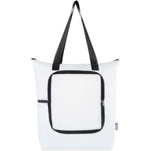Load image into Gallery viewer, EcoFold RPET foldable tote cooler bag 15L — White (front)