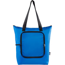 Load image into Gallery viewer, EcoFold RPET foldable tote cooler bag 15L — Royal blue (front)