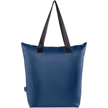 Load image into Gallery viewer, EcoFold RPET foldable tote cooler bag 15L — Navy (back)