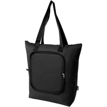 Load image into Gallery viewer, EcoFold RPET foldable tote cooler bag 15L — Black