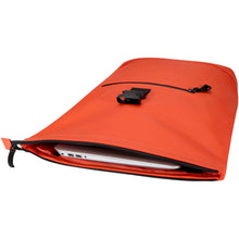 Load image into Gallery viewer, Resi Plus 15" GRS recycled roll-top backpack 18L — Brick (detail)