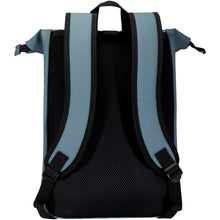 Load image into Gallery viewer, Resi Plus 15" GRS recycled roll-top backpack 18L — Hale Blue (back)