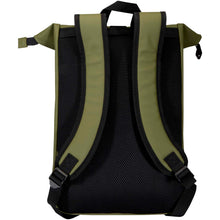 Load image into Gallery viewer, Resi Plus 15" GRS recycled roll-top backpack 18L — Forest green (back)