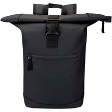 Load image into Gallery viewer, Resi Plus 15" GRS recycled roll-top backpack 18L — Black (front)