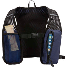 Load image into Gallery viewer, Varyon GRS recycled running vest hydration pack 5L — Navy (detail)