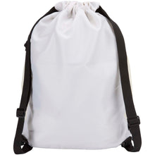 Load image into Gallery viewer, Varyon GRS recycled sports drawstring bag with bottom compartment 18L — Sandstone (back)