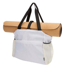 Load image into Gallery viewer, Varyon GRS recycled yoga tote bag 18L — Sandstone (detail)