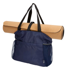 Load image into Gallery viewer, Varyon GRS recycled yoga tote bag 18L — Navy (detail)